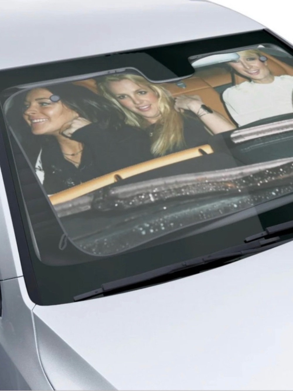 Paris Hilton Britney Spears Lindsay Lohan 2000s Y2K Car Sun Shade